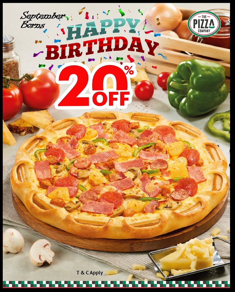 Birthday Promotion Pizza For September Born