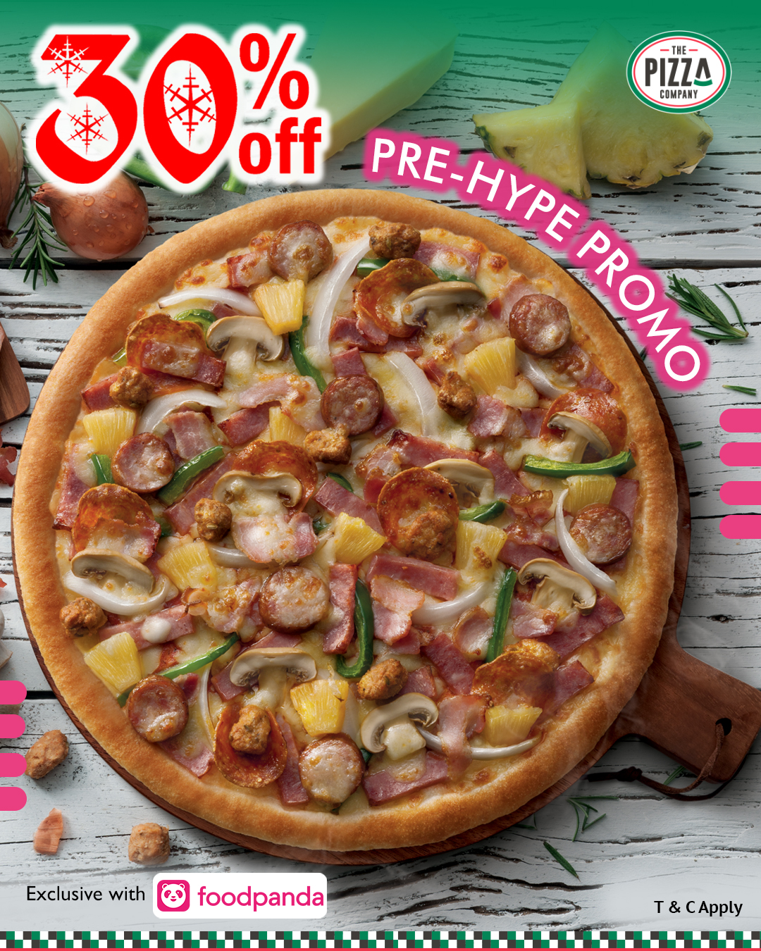 Pizza 30% Off – Food Panda Pre-Hype