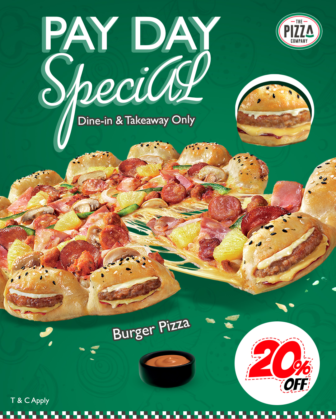 Pay Day Special Burger Pizza